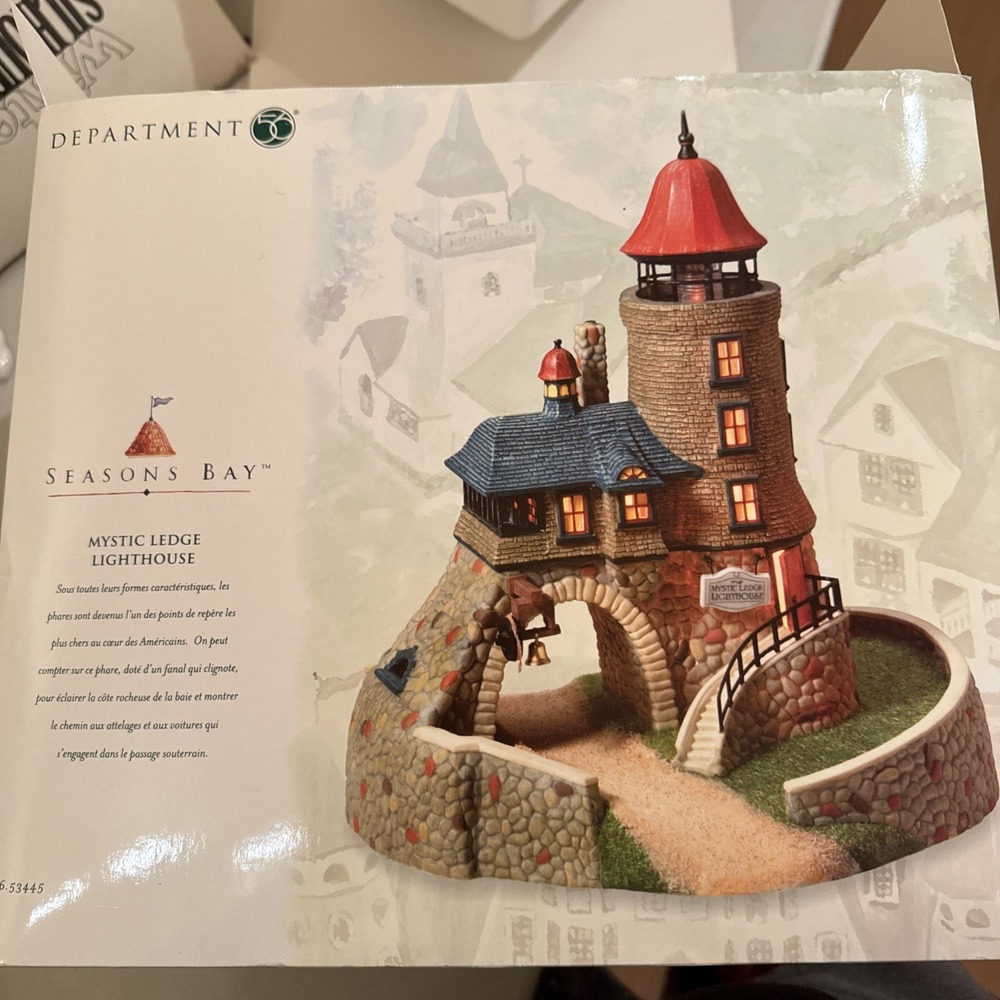Department 56 Seasons Bay "Mystic Ledge Lighthouse" 53445  2000 Limited  New!